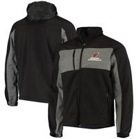 Men's Dunbrooke Black Arizona Cardinals Circle Zephyr Softshell Full-Zip Jacket