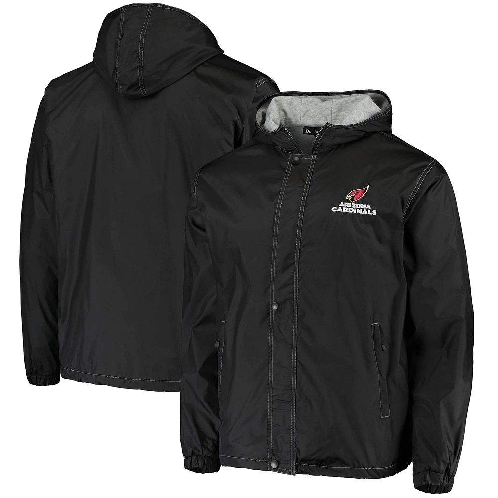 Dunbrooke Noir Arizona Cardinals Logo Legacy Stadium Veste entièrement zippée pour homme