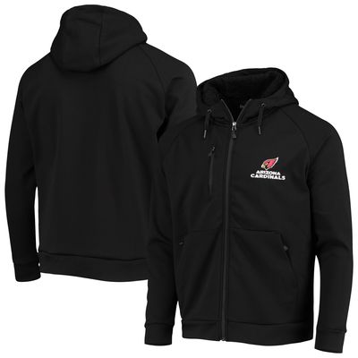 Men's Dunbrooke Black Arizona Cardinals Shag Tri-Blend Full-Zip Raglan Hoodie