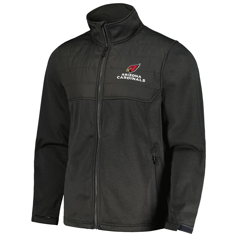 Veste Dunbrooke Heather Black pour homme Arizona Cardinals Explorer Tech Full-Zip