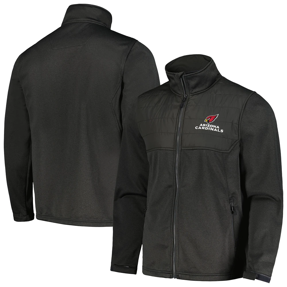 Veste Dunbrooke Heather Black pour homme Arizona Cardinals Explorer Tech Full-Zip