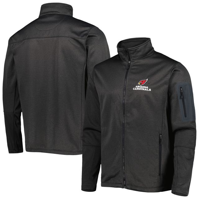 Dunbrooke Heather Black Arizona Cardinals Veste à fermeture éclair intégrale en polaire technique enduite Freestyle pour homme