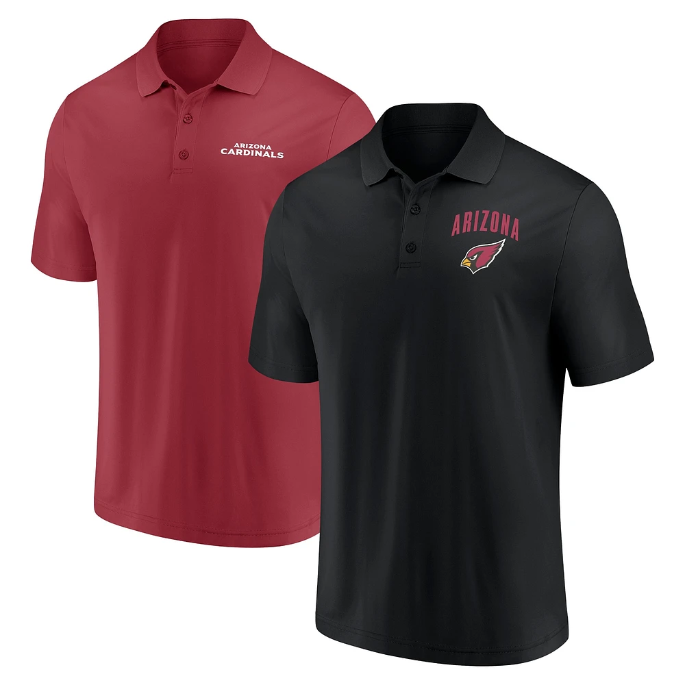 Ensemble de deux polos Lockup Fanatics Arizona Cardinals pour hommes