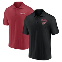 Ensemble de deux polos Lockup Fanatics Arizona Cardinals pour hommes