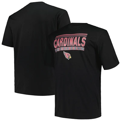 T-shirt pop noir Big & Tall Fanatics pour hommes des Cardinals de l'Arizona