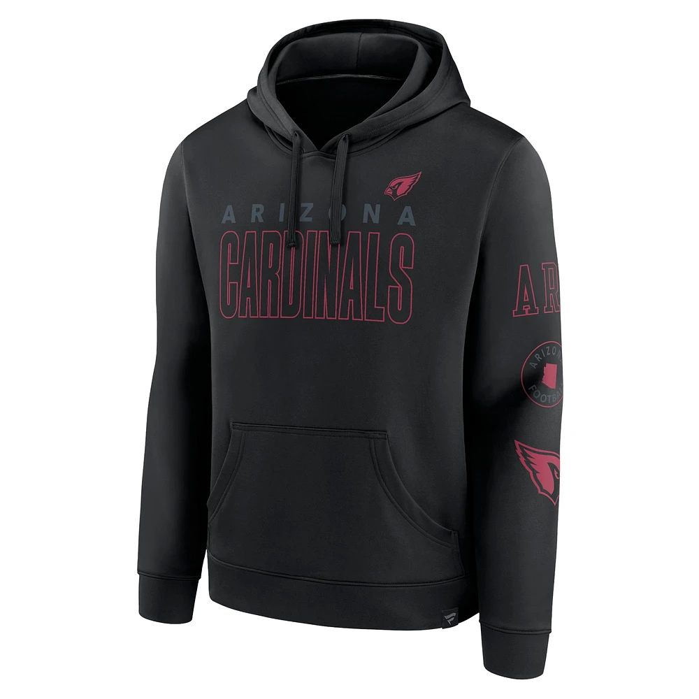 Men's Fanatics Black Arizona Cardinals Blackout Pullover Hoodie