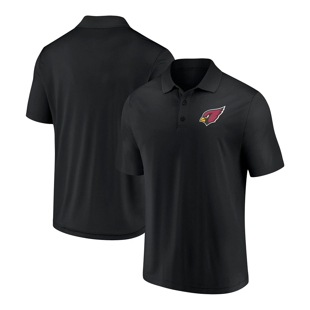 Polo composant noir Arizona Cardinals Fanatics pour hommes