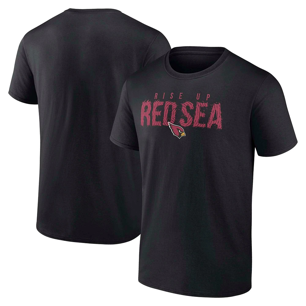 T-shirt Fanatics noir pour homme Arizona Cardinals Home Again