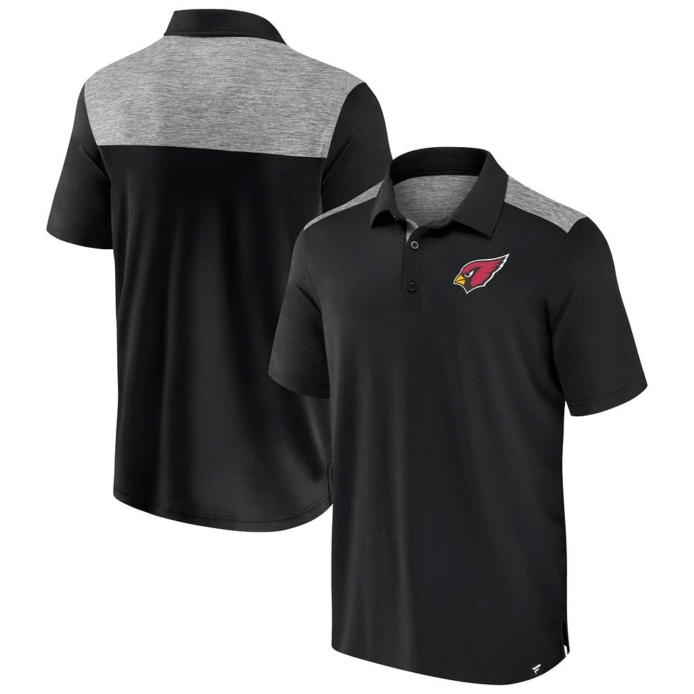 Polo noir Fanatics Long Shot des Cardinals de l'Arizona pour hommes