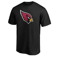 T-shirt noir Fanatics pour homme avec logo principal des Cardinals de l'Arizona