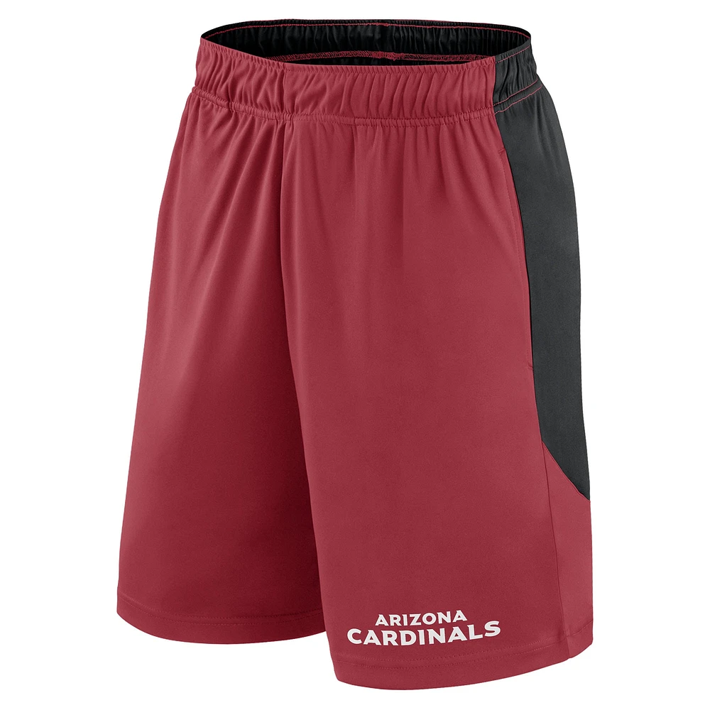 Men's Fanatics Cardinal/Black Arizona Cardinals Launch Shorts