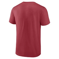 Pack de deux t-shirts à manches longues et courtes Fanatics Cardinal/White Arizona Cardinals pour hommes