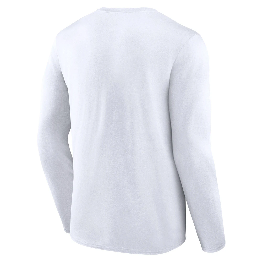 Pack de deux t-shirts à manches longues et courtes Fanatics Cardinal/White Arizona Cardinals pour hommes