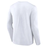 Pack de deux t-shirts à manches longues et courtes Fanatics Cardinal/White Arizona Cardinals pour hommes