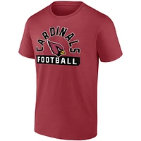 Ensemble de deux t-shirts du calendrier 2023 Fanatics Cardinal/Blanc des Arizona Cardinals pour hommes