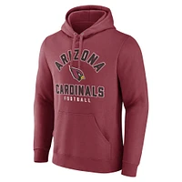 Men's Fanatics  Cardinal Arizona Cardinals Between the Pylons Pullover Hoodie