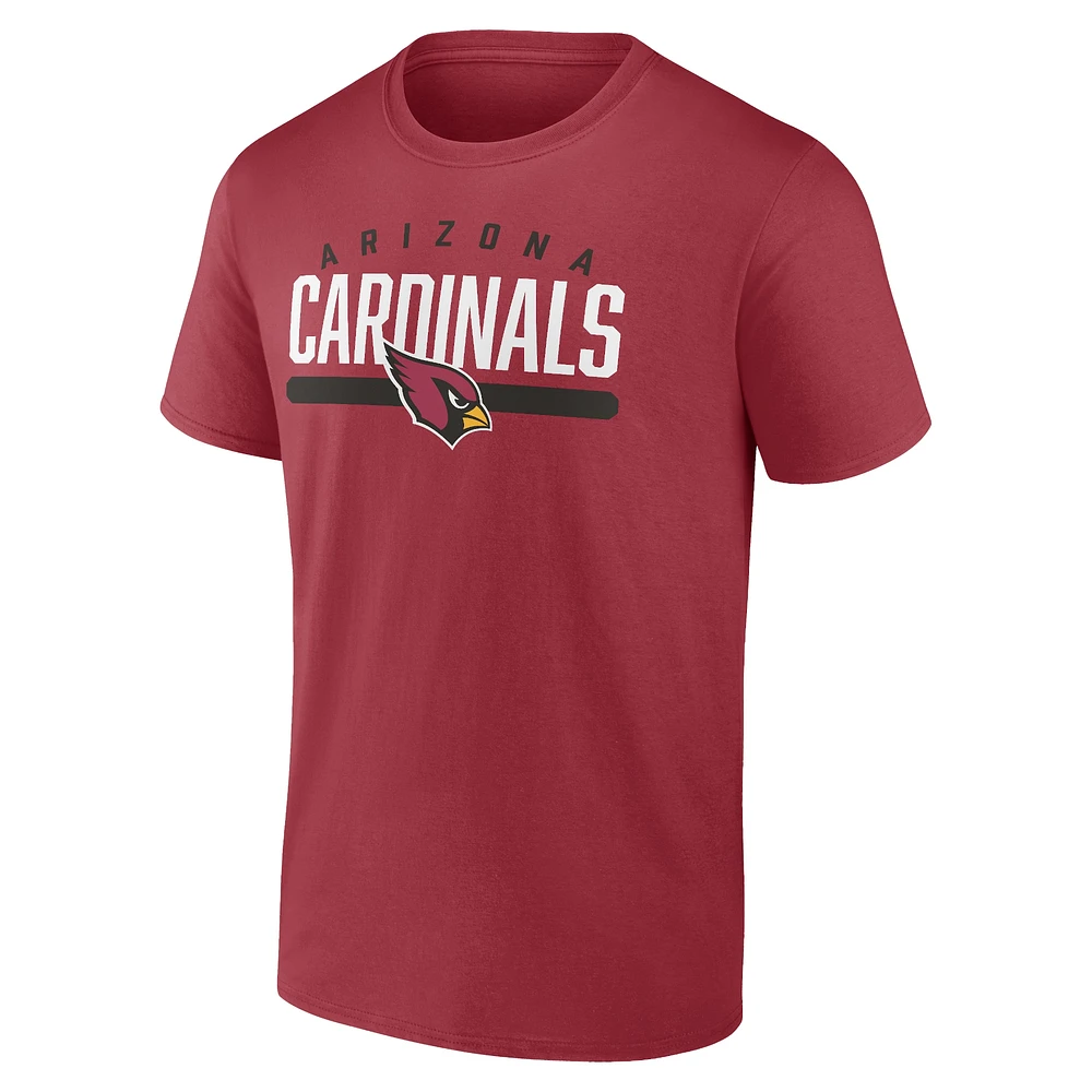 Men's Fanatics Cardinal Arizona Cardinals Big & Tall Arc and Pill T-Shirt