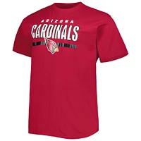 Men's Fanatics Cardinal Arizona Cardinals Big & Tall Speed Agility T-Shirt