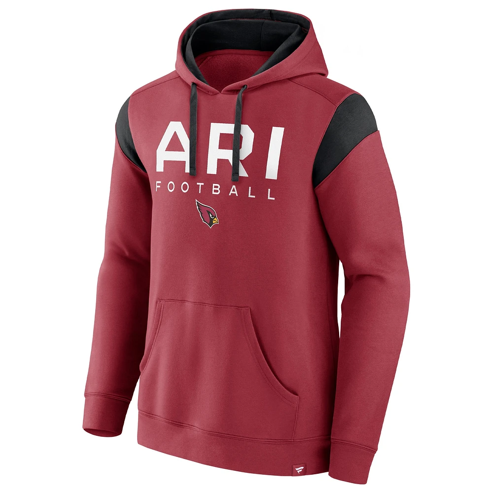 Men's Fanatics Cardinal Arizona Cardinals Call The Shot Pullover Hoodie