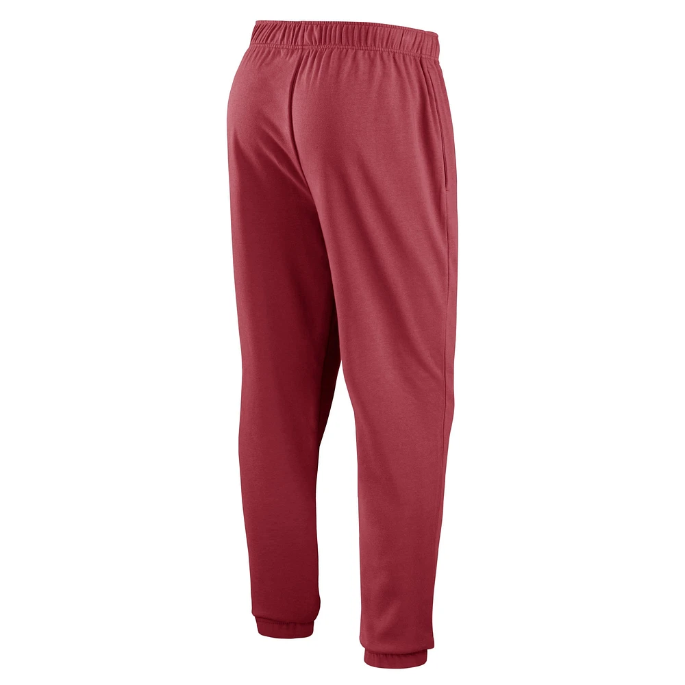 Pantalon de survêtement en polaire Fanatics Cardinal Arizona Cardinals Chop Block pour hommes