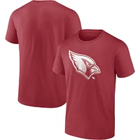 T-shirt Fanatics Cardinal Arizona Cardinals Chrome Dimension pour hommes