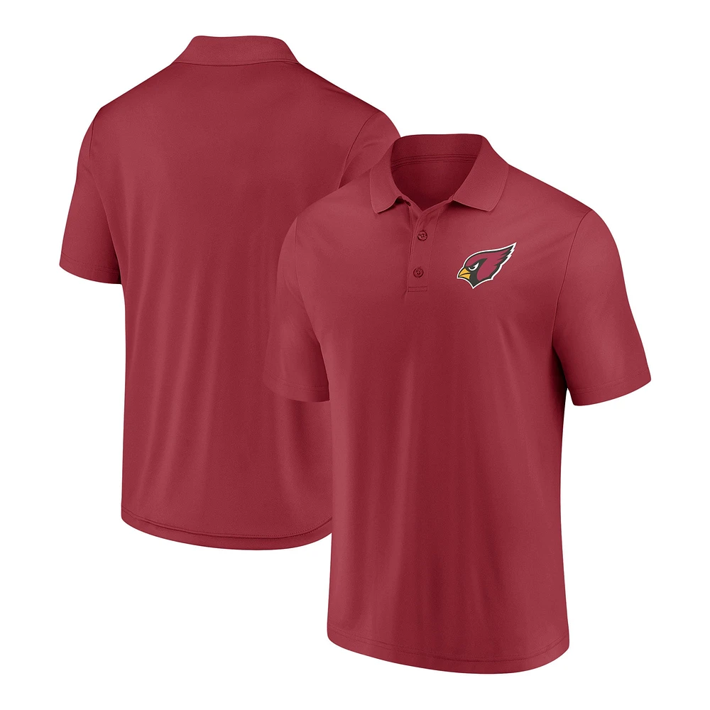 Polo à composants Fanatics Cardinal Arizona Cardinals pour hommes