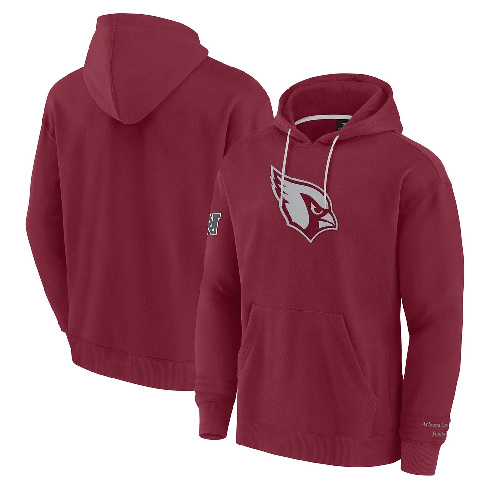 Sweat à capuche polaire Fanatics Cardinal Arizona Cardinals Elements Pace pour hommes