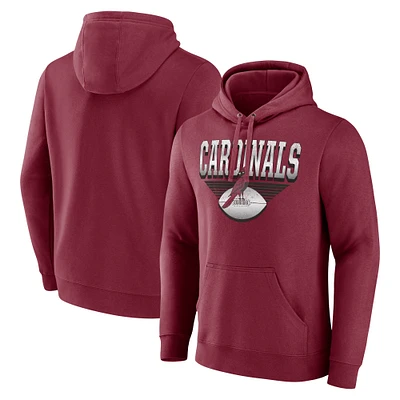 Men's Fanatics Cardinal Arizona Cardinals Geometric Chrome Pullover Hoodie