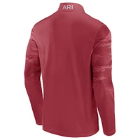 Veste à quart de zip Ringer Fanatics Cardinal Arizona Cardinals pour hommes