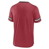 T-shirt à rayures pour homme Fanatics Cardinal Arizona Cardinals