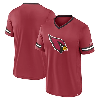 T-shirt à rayures pour homme Fanatics Cardinal Arizona Cardinals