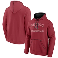 Men's Fanatics Cardinal Arizona Cardinals Tiebreaker Pullover Hoodie