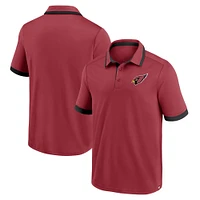 Men's Fanatics Cardinal Arizona Cardinals Tipped Polo