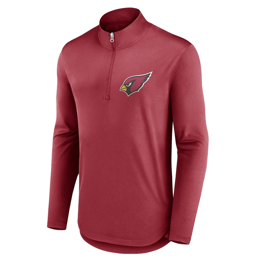 Haut à quart de zip Tough Minded Fanatics Cardinal Arizona Cardinals pour hommes