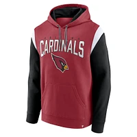 Men's Fanatics Cardinal Arizona Cardinals Trench Battle Pullover Hoodie