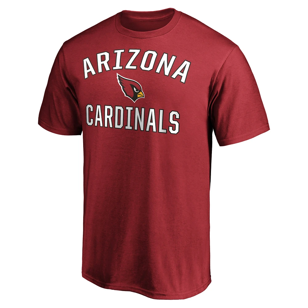 Men's Fanatics Cardinal Arizona Cardinals Victory Arch T-Shirt