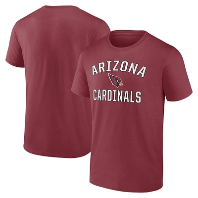 T-shirt Fanatics pour hommes Cardinal Arizona Cardinals Victory Arch