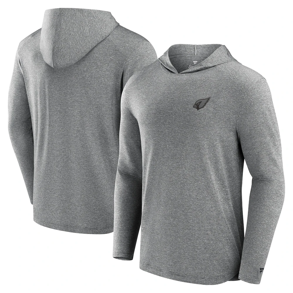 T-shirt à capuche léger et technique pour homme Fanatics Grey Arizona Cardinals Front Office