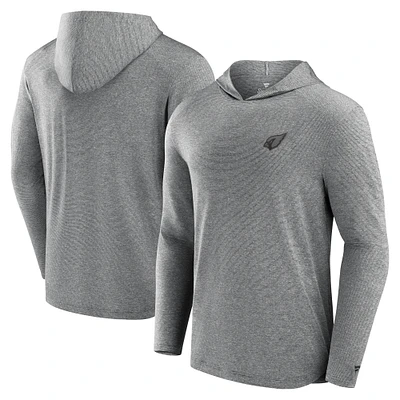 T-shirt à capuche léger et technique pour homme Fanatics Grey Arizona Cardinals Front Office