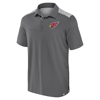 Men's Fanatics Gray Arizona Cardinals Long Shot Polo