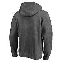 Sweat à capuche en polaire Team Lockup pour homme Fanatics Heather Charcoal Arizona Cardinals