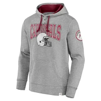 Sweat à capuche enfiler Fanatics Heather Grey Arizona Cardinals Label Maker pour hommes