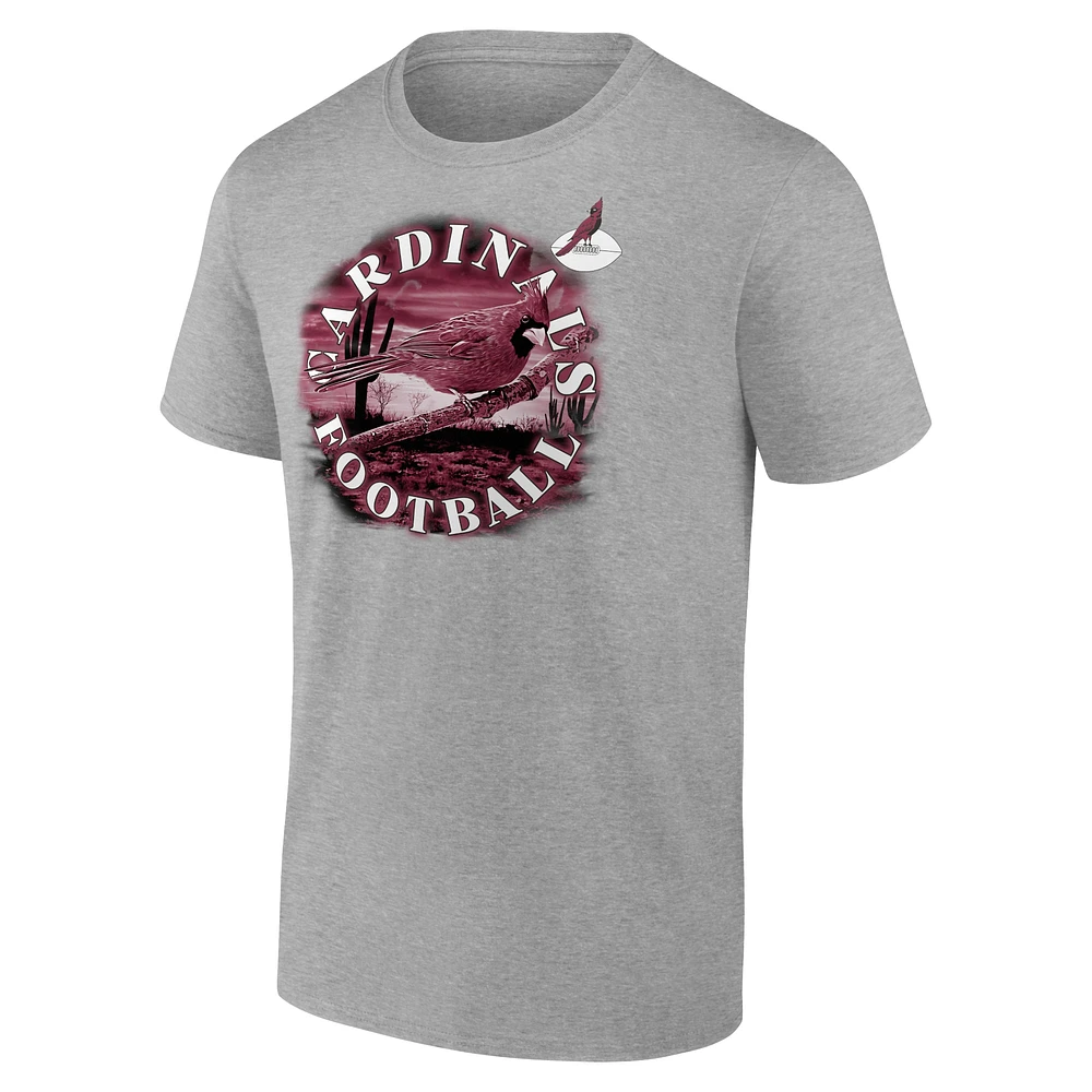 T-shirt Sporting Chance Fanatics pour hommes, gris chiné, Arizona Cardinals, grand et