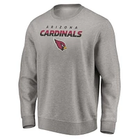 Sweat-shirt à capuche Fanatics pour hommes, gris chiné, Arizona Cardinals Block Party