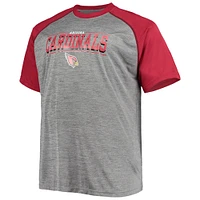 Fanatics pour hommes Kyler Murray Cardinal/Heathered Grey Arizona Cardinals Big & Tall Player Name Number T-shirt raglan