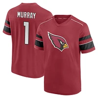 Fanatics pour hommes Kyler Murray Cardinal Arizona Cardinals Hashmark Nom et numéro T-shirt à col en V