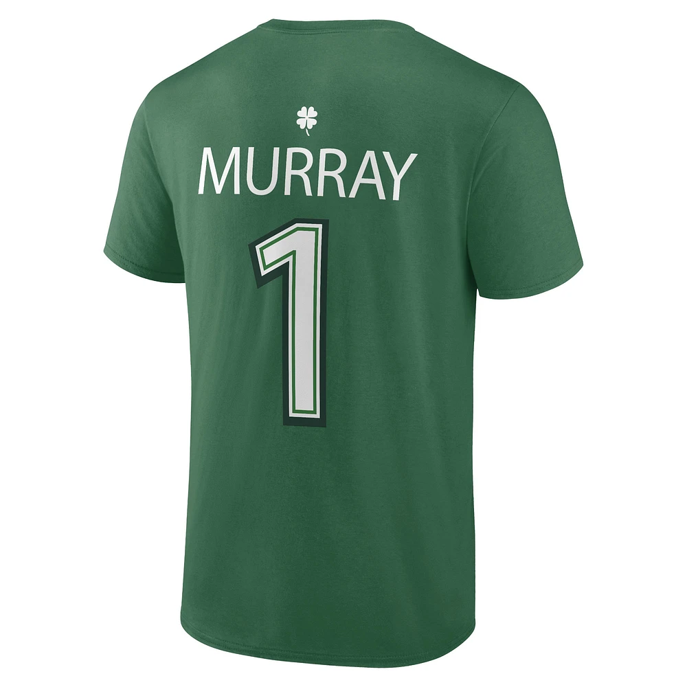 Fanatics pour hommes Kyler Murray Green Arizona Cardinals T-shirt de joueur icône la Saint-Patrick