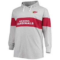 Fanatics pour hommes Kyler Murray Heathered Grey Arizona Cardinals Big & Tall Player Name Number Pull à capuche