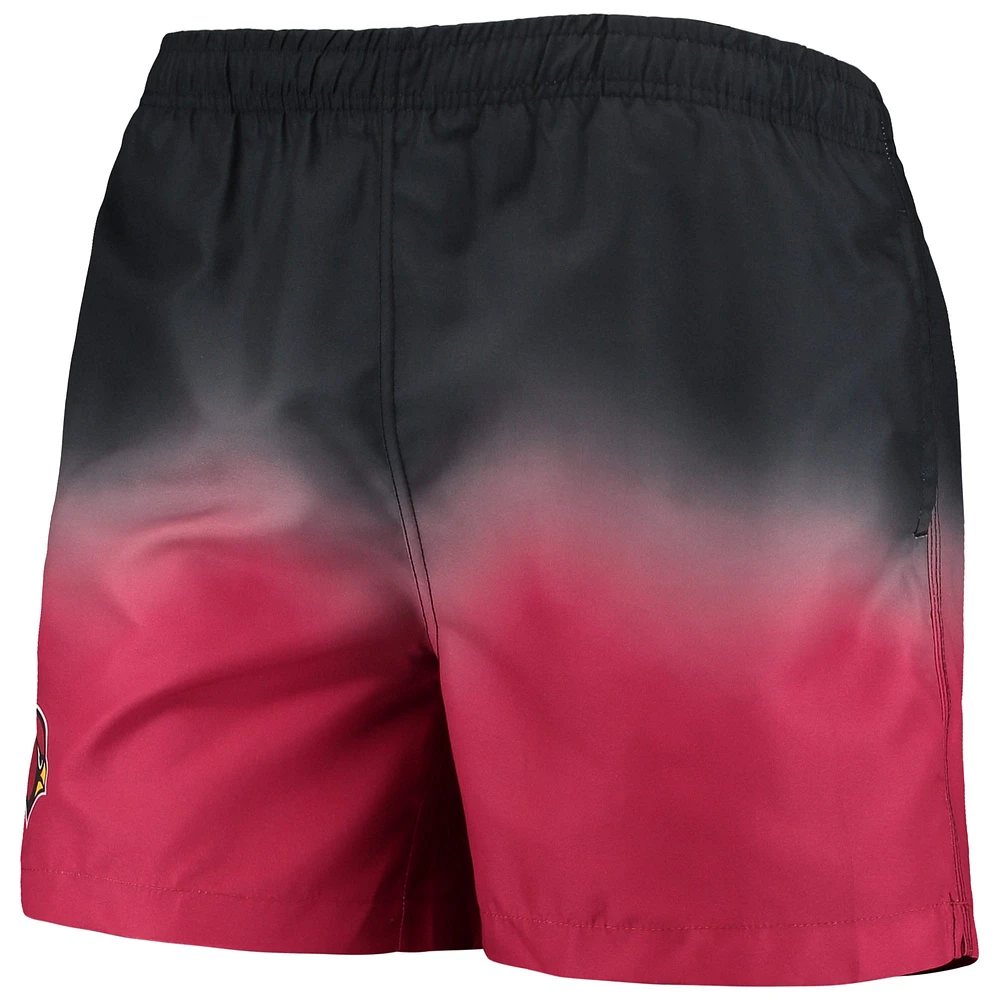 Short de bain FOCO Cardinal/ Arizona Cardinals Dip-Dye pour homme