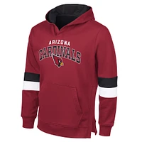 Men's G-III Sports by Carl Banks Cardinal/Black Arizona Cardinals Adaptive Faceoff Pullover Hoodie